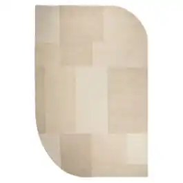 Vloerkleed Contour beige - Rechtstreeks uit de fabriek