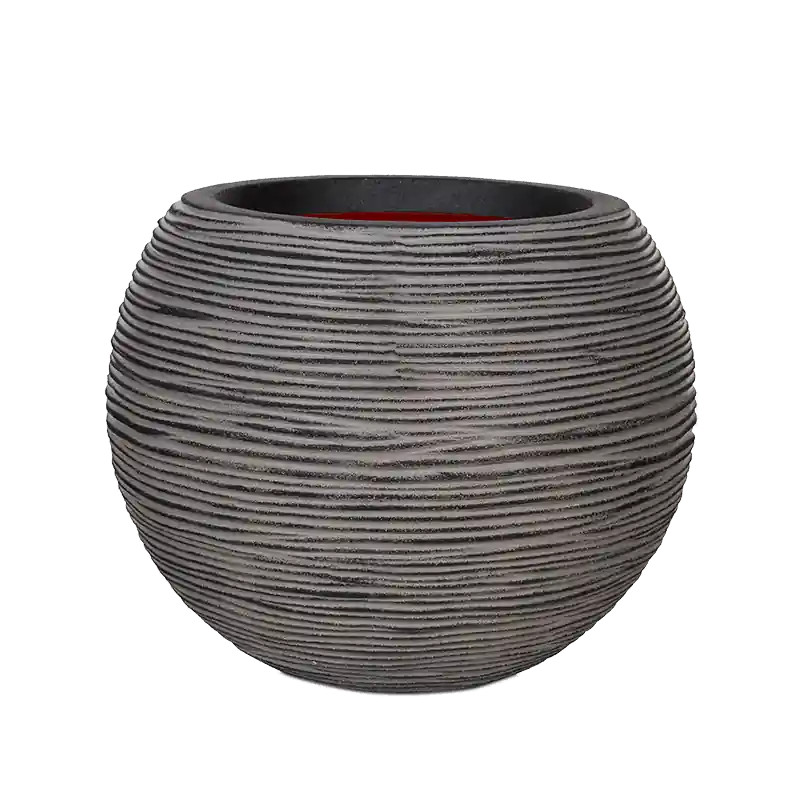 Shop nu - Capi Nature Rib Vase Ball Antraciet