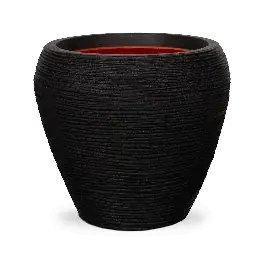 Capi Nature Rib Vase Taps Zwart - Laatste dagen
