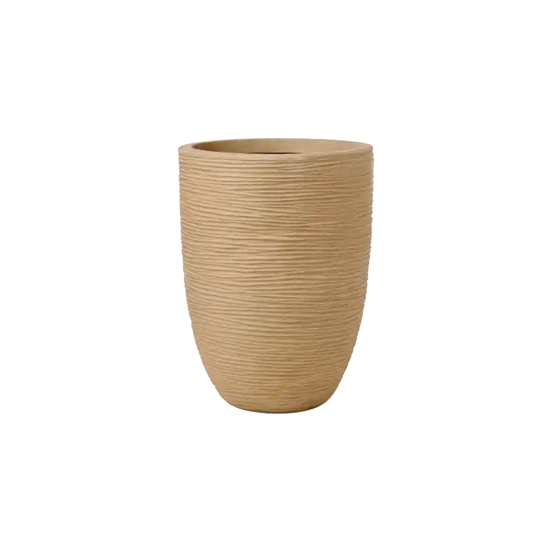Net gelanceerd | Capi Nature Rib Vase Elegant Beige