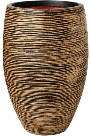 Bespaar nu - Capi Nature Rib Vase Deluxe Goud
