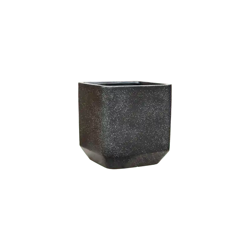 Terrazzo Rounded Cube Zwart - Extra voordeel