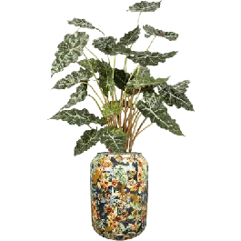 Nieuw in het assortiment - Alocasia in Designed by Lammie Berry Blue - kunstplant