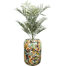 Areca palm in Designed by Lammie Berry Blue - kunstplant - Nieuw gelanceerd
