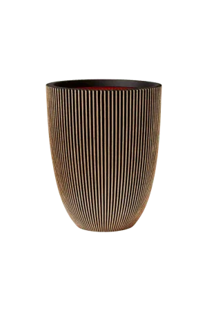 Capi Nature Groove Vase Goud | Nu beschikbaar
