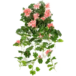 Geranium perzik - kunstplant | Direct leverbaar