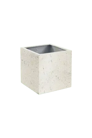 Sale - Cube Concrete Wit (met wielen)