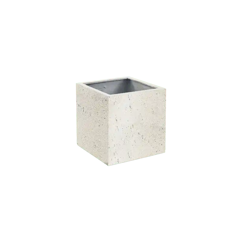 Sale - Cube Concrete Wit (met wielen)