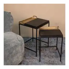Veilig betalen | Bijzettafel Madhya (set van 2 stuks)