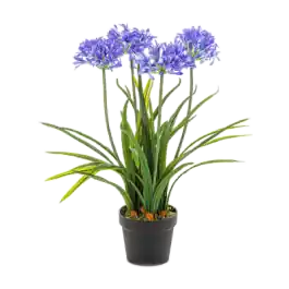 Agapanthus blauw in pot - kunstplant - Zolang de voorraad strekt