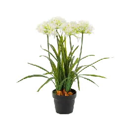 Agapanthus wit in pot - kunstplant | Extra korting