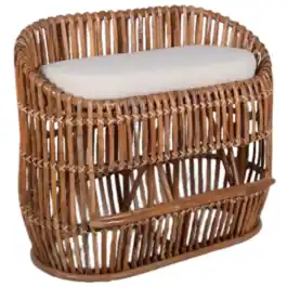 Bank Extra Dik Rotan Natural 120x53 | Nu beschikbaar