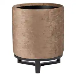 Pouf Cylinder Champagne - Actieprijs