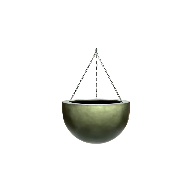 Metallic Bowl Hanger Green | Trending