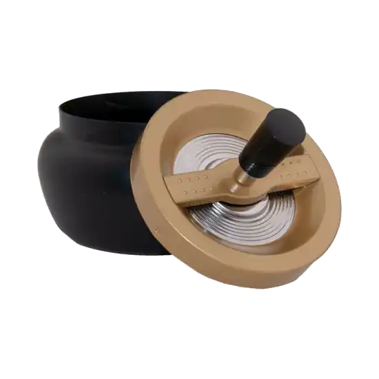 Angelo Draaiende Asbak Zwart/Brons - ⌀13cm | Bestel nu