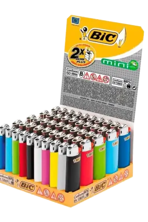 BIC Mini Standaard Aanstekers 50 stuks ~ Vuursteen Aanstekers | Tijdelijke actie