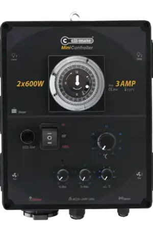 Cli-mate Mini-controller - (2 x 600W + 3 Amp / 4 x 600W + 7 Amp) - Vanaf nu beschikbaar