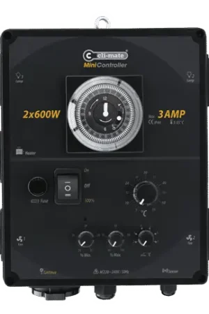 Tijdelijke aanbieding - Cli-mate Mini-Controller Humi - (2 x 600W + 3 Amp / 4 x 600W + 7 Amp)