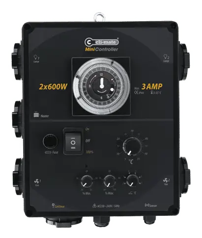 Tijdelijke aanbieding - Cli-mate Mini-Controller Humi - (2 x 600W + 3 Amp / 4 x 600W + 7 Amp)