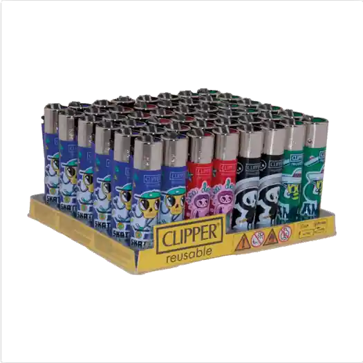 Topproduct | Clipper Classic Doodshoofden ~ Aanstekers 48 stuks
