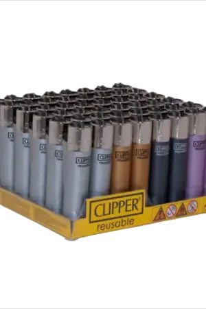 Klantfavoriet - Clipper Classic Metallic ~ Aanstekers 48 stuks