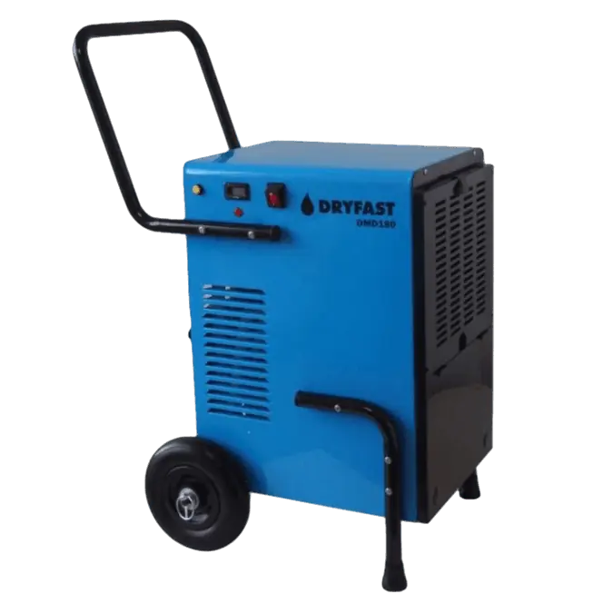 Spoedlevering - Dryfast DMD180 Mob. Ontvochtiger 52ltr 24u