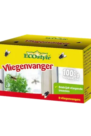 Zeer goed beoordeeld | ECOstyle Vliegenvanger ~ Natuurlijke Bestrijding