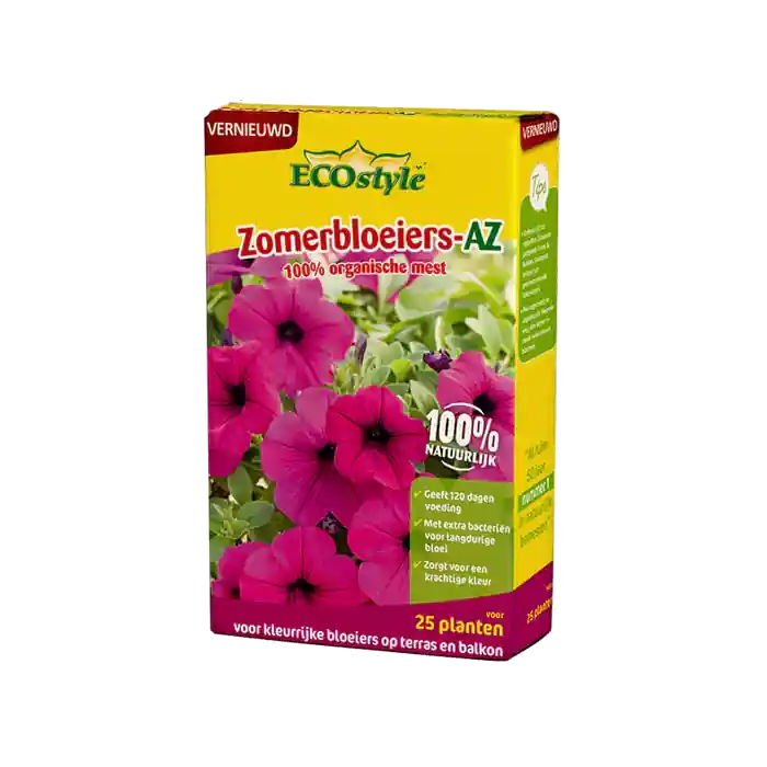 Premium | ECOstyle Zomerbloeiers-AZ 800g ~ 100% Natuurlijke Meststof