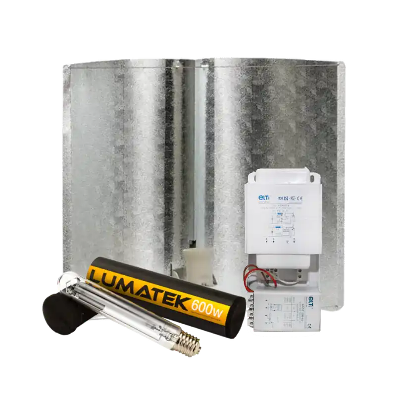 ELT + Azerwing Medium + Lumatek Dual Spectrum 600 Watt ~ Complete Verlichting Set - Klaar voor verzending
