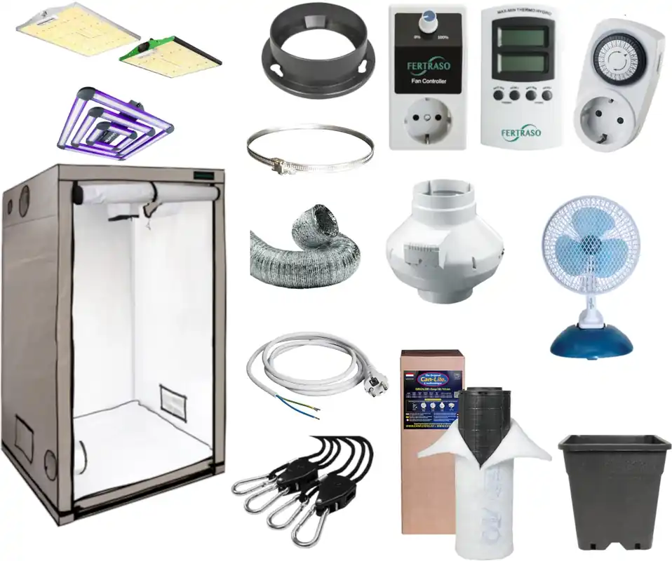 Zojuist toegevoegd | EU Home Grow Box - 80x80x180cm Complete kweektent + LED Kweeklamp