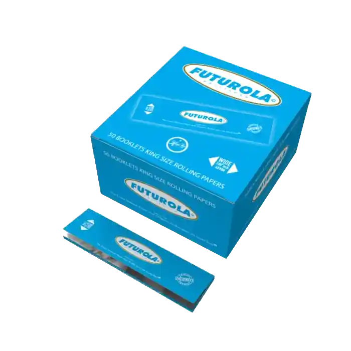 Erg populair - Futurola King Size Blue 50 stuks vloeipapier