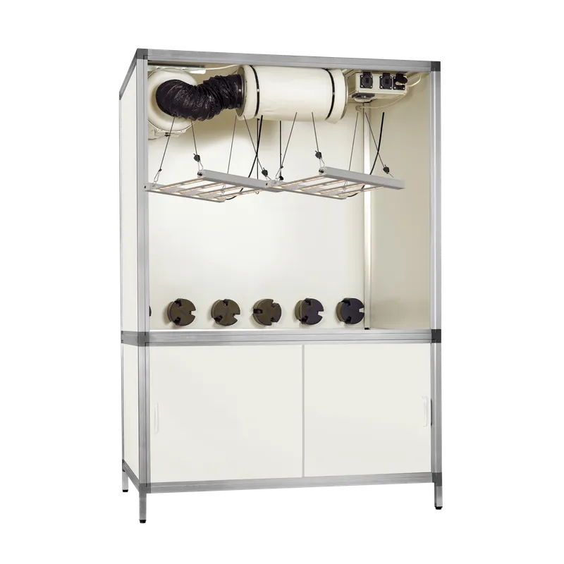 G-tools Bonanza 1m2 met 2x G-Bars LED 170 Watt & Irrigatiesysteem ~ Complete Kweekkast - Aanrader