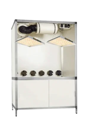 Nu beschikbaar - G-tools Bonanza 1m2 met 2x Mars Hydro TS1000 LED ~ Complete Kweekkast
