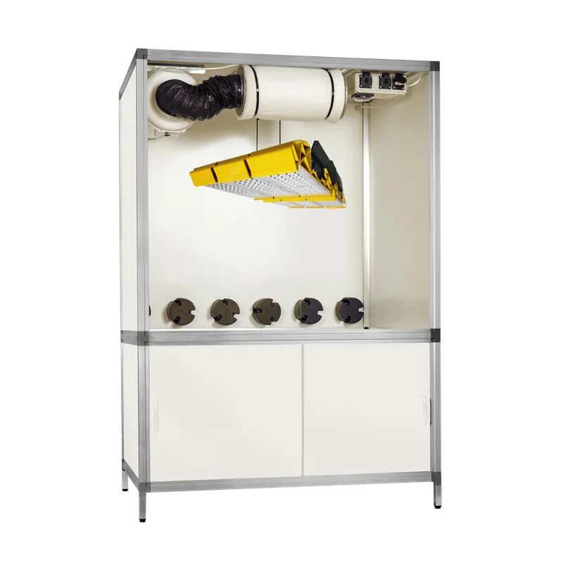 Meest verkocht | G-tools Bonanza 1m2 met Spectrabox BB LED 600 Watt ~ Complete Kweekkast