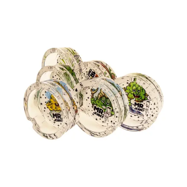 Glass Leafs Ø 8.5cm 6 Stuks - Asbak | Zojuist toegevoegd