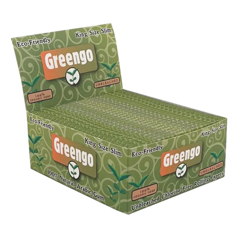 Eenvoudig retourneren - Display Greengo Hemp King Size Slim 50 Pcs