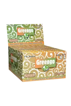 Greengo Unbleached King Size Regular 2 in 1 24 stuks ~ Vloei & Tip - Nu beschikbaar