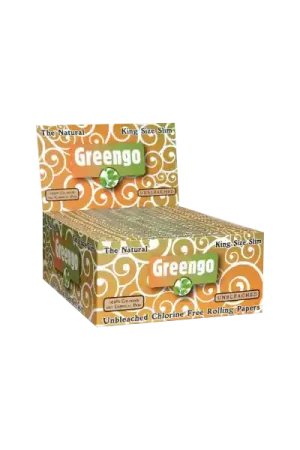 Goed beoordeeld - Greengo Unbleached King Size Slim 50 stuks ~ Ongebleekte Vloei