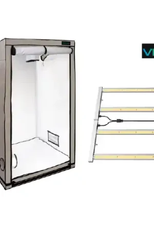 Bespaar nu - Home Complete Grow Box - 100x100x200cm + Vipar LED 320W + K3000