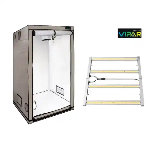 Bespaar nu - Home Complete Grow Box - 100x100x200cm + Vipar LED 320W + K3000