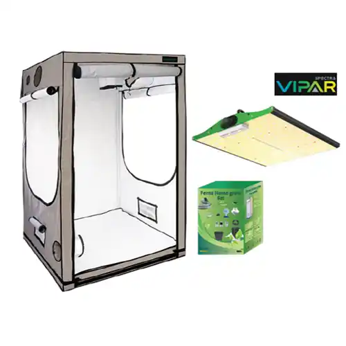 Bespaar nu | Home Complete Grow Box - 120x120x200cm + Vipar LED 100W + P1000