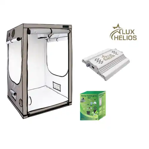 Nieuw in het assortiment - Home Complete Grow Box - 120x120x200cm + Lux Helios LED 100W