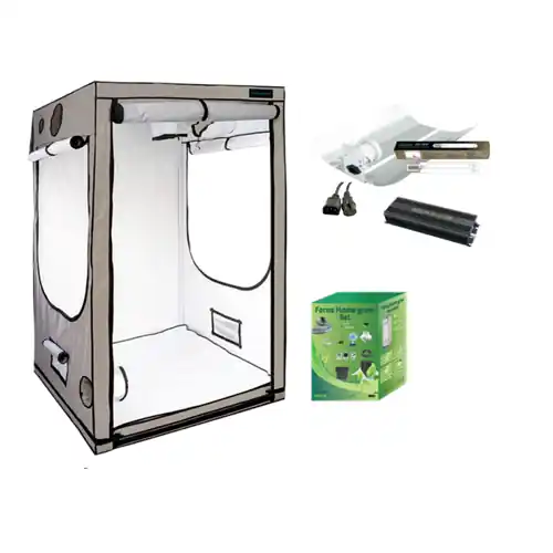 Nog enkele stuks | Home Complete Grow Box - 120x120x200cm + Luxumol Digital Ballast 660W + IEC Reflector + Luxumol Lamp 600W EL