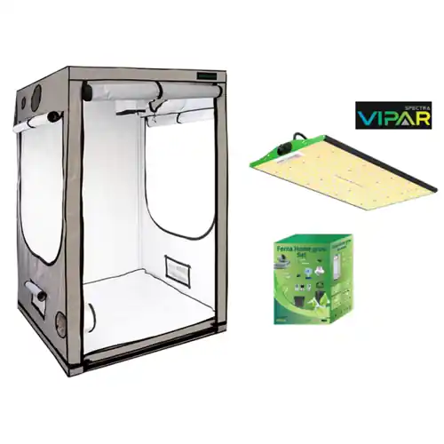 Home Complete Grow Box - 120x120x200cm + Vipar LED 250W + P2000 - Nog maar een paar beschikbaar