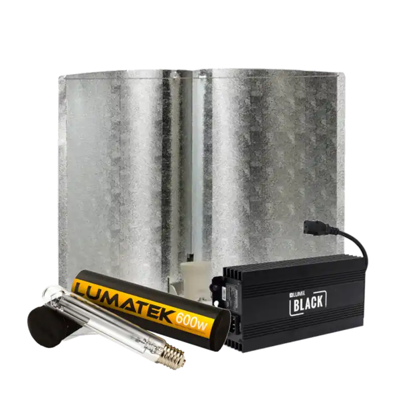 Veel voordeel | Lumii Black + Azerwing Medium + Lumatek Dual Spectrum 600 Watt ~ Complete Verlichting Set