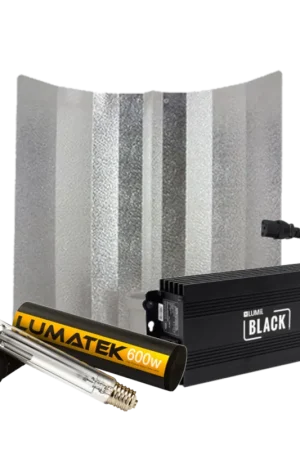 Lumii Black + Hamerslagkap + Lumatek Dual Spectrum 600 Watt ~ Complete Verlichting Set | Net gelanceerd