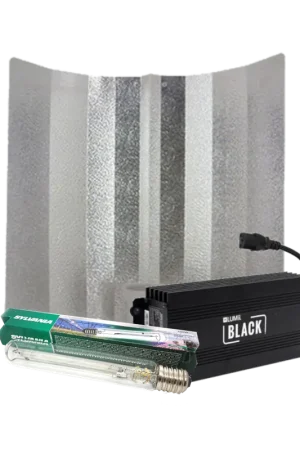 Lumii Black + Hamerslagkap + Sylvania Grolux 600 Watt ~ Complete Verlichting Set - Rechtstreeks uit de fabriek