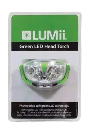 LUMii Green LED Head Torch - Net toegevoegd