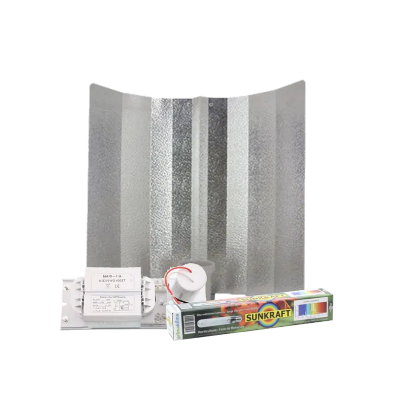 Nog maar enkele beschikbaar - Mari + Hamerslagkap + Sunkraft 600 Watt ~ Complete Verlichting Set