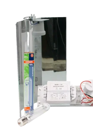 Hoge kwaliteit | Mari + Spiegelkap + Osram Plantastar 600 Watt ~ Complete Verlichting Set